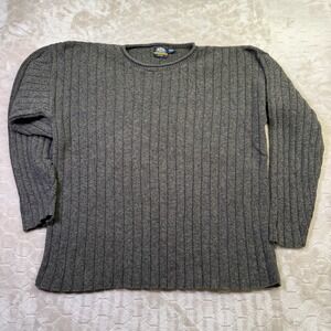 VTG 90s USA Made Knit Chunky Ribbed Sweater‎ Sz Lg OTB Brand Good Shape